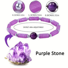 Amethyst Energy Bracelet for Women Yoga Purify Bracelet