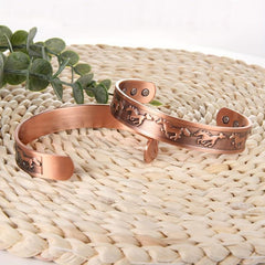 Magnetic Copper Bracelet With 6 Magnets For Men Adjustable Jewelry