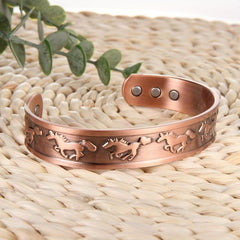 Magnetic Copper Bracelet With 6 Magnets For Men Adjustable Jewelry