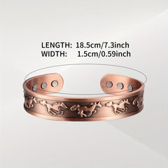 Magnetic Copper Bracelet With 6 Magnets For Men Adjustable Jewelry