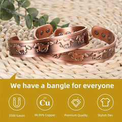 Magnetic Copper Bracelet With 6 Magnets For Men Adjustable Jewelry