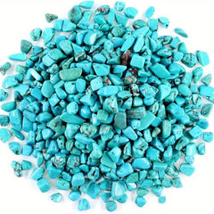 50g 100g Howlite Turquoise Chips Polished Tumbled Stones for Healing Decoration