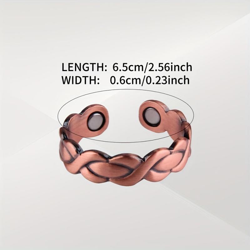 Magnetic Copper Ring for Women 99.99% Pure Copper