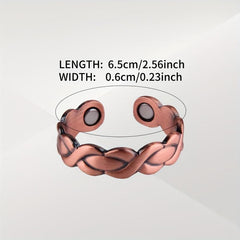 Magnetic Copper Ring for Women 99.99% Pure Copper