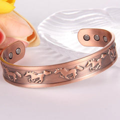 Men's Magnetic Copper Cuff Bangle Bracelet