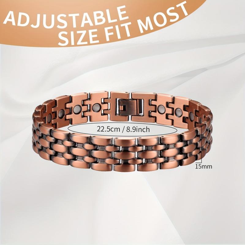 Men's Magnetic Copper Bracelet Detox Ultra Strength Jewelry