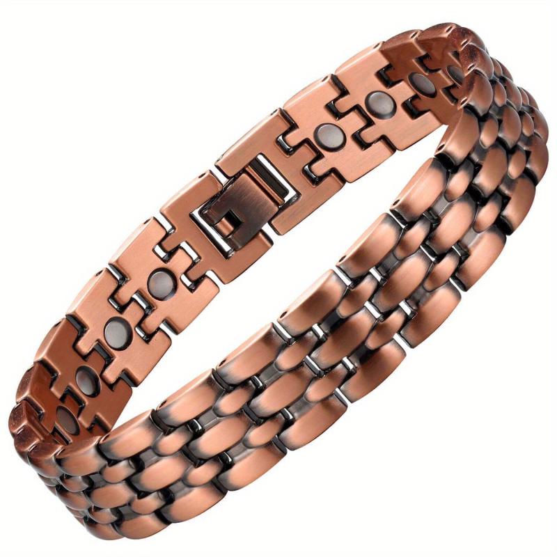 Men's Magnetic Copper Bracelet Detox Ultra Strength Jewelry