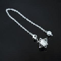 Natural Healing Crystal Pendulum Reiki Wicca Gemstone Energy Pendant