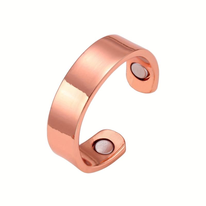 99.99% Pure Copper Magnetic Ring for Women Adjustable Finger Ring
