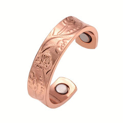 99.99% Pure Copper Magnetic Ring for Women Adjustable Finger Ring