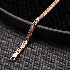 Women's Copper Magnetic Link Bracelet with Sizing Tool