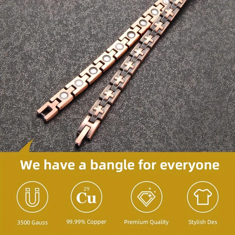 1pc Magnetic Copper Anklets for Women 99.99% Pure Copper with Magnets