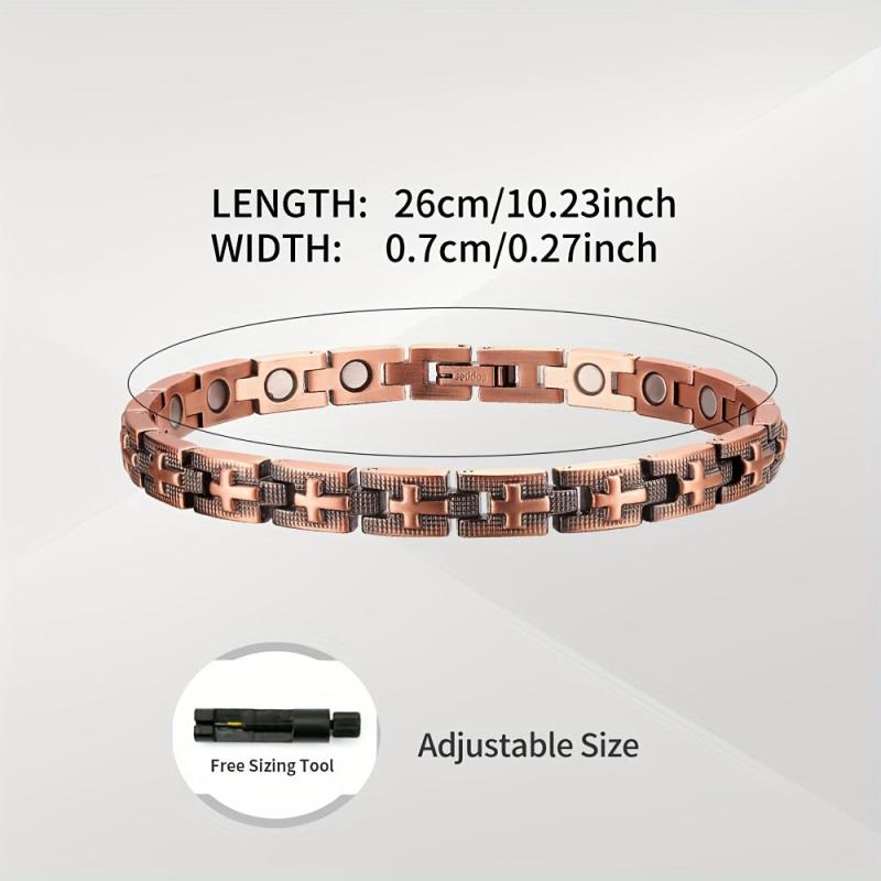 1pc Magnetic Copper Anklets for Women 99.99% Pure Copper with Magnets