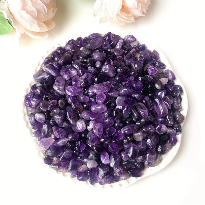 Natural Amethyst Crystal Chips Polished Stones 50g 100g