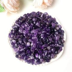 Natural Amethyst Crystal Chips Polished Stones 50g 100g