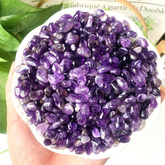 Natural Amethyst Crystal Chips Polished Stones 50g 100g
