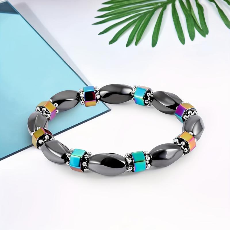 Hematite Magnetic Bead Bracelet Improve Magnetic Field Luck Blood Circulation