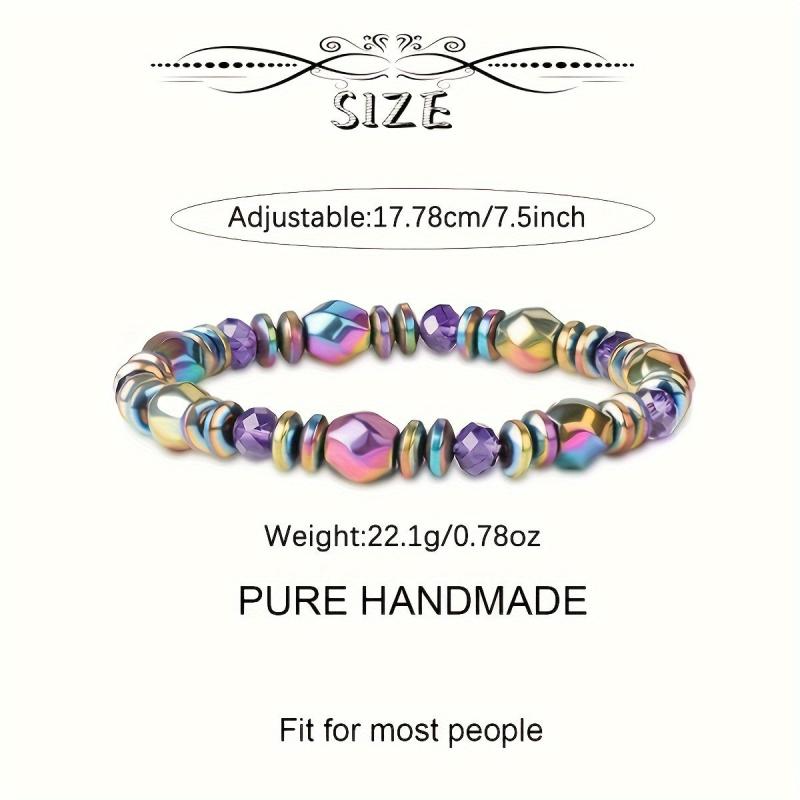Hematite Magnetic Bead Bracelet Improve Magnetic Field Luck Blood Circulation