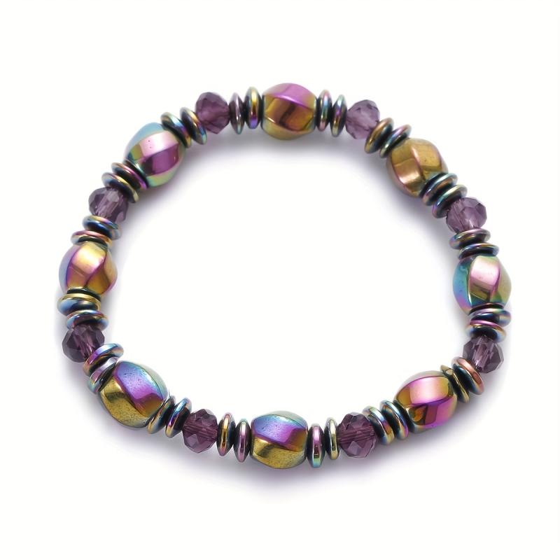 Hematite Magnetic Bead Bracelet Improve Magnetic Field Luck Blood Circulation