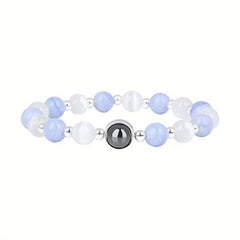 3pc Crystal Bracelet Set for Focused Yoga Meditation