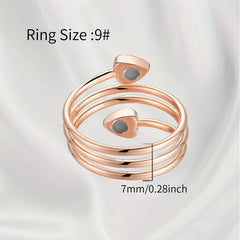 Healifty Copper Magnetic Ring for Women - Fingers Thumb Gift