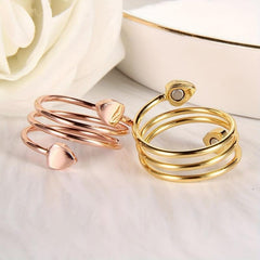 Healifty Copper Magnetic Ring for Women - Fingers Thumb Gift