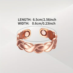 Copper Magnetic Lymphatic Drainage Ring for Women