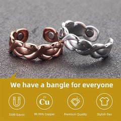 Copper Magnetic Lymphatic Drainage Ring for Women