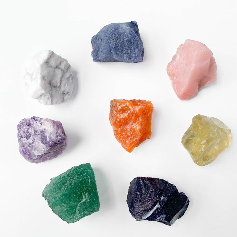 Chakra Healing Stones Set for Reiki Yoga Meditation