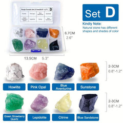 Chakra Healing Stones Set for Reiki Yoga Meditation