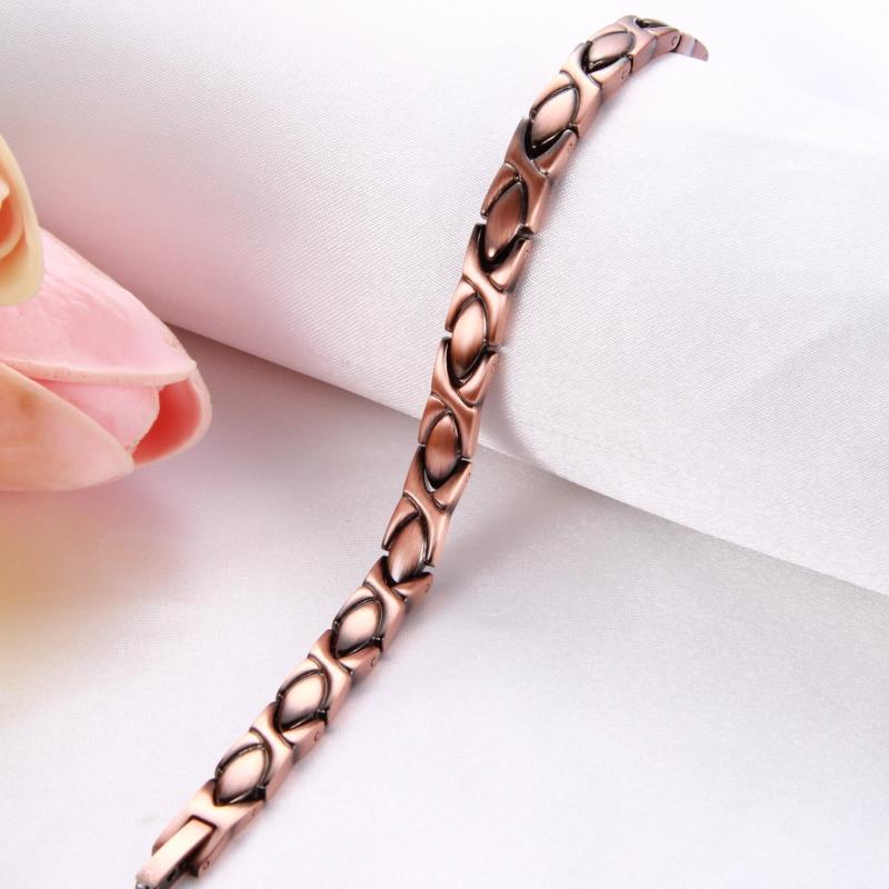 Copper Bracelet For Women Magnetic Links Men Birthday Christmas Gift