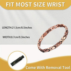 Copper Bracelet For Women Magnetic Links Men Birthday Christmas Gift