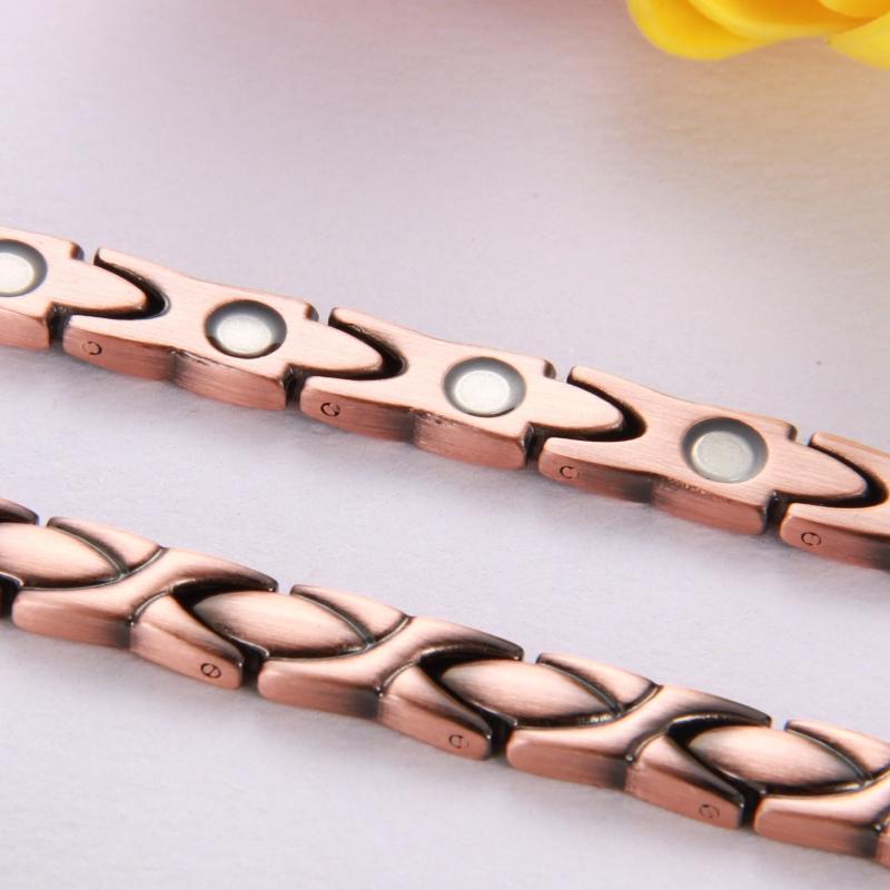 Copper Bracelet For Women Magnetic Links Men Birthday Christmas Gift