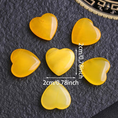 5pcs Citrine Mini Decorative Pocket Stone Love Spiritual Healing Gift