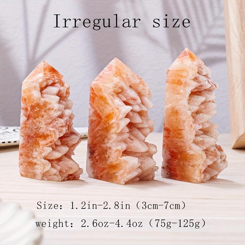Natural Red Crystal Healing Stone Raw Sanding Column