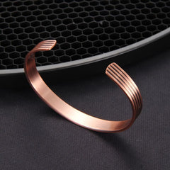Women's Copper Magnetic Bracelet - Braided Fashionable Bangle