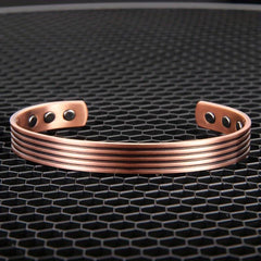 Women's Copper Magnetic Bracelet - Braided Fashionable Bangle