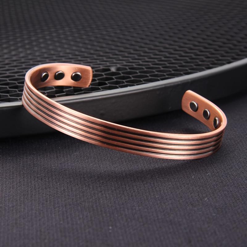 Women's Copper Magnetic Bracelet - Braided Fashionable Bangle