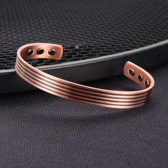 Women's Copper Magnetic Bracelet - Braided Fashionable Bangle