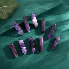 Amethyst Crystals Set Wands Polished Healing Crystal Stones Bulk
