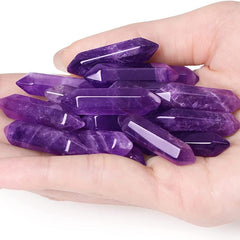 Amethyst Crystals Set Wands Polished Healing Crystal Stones Bulk