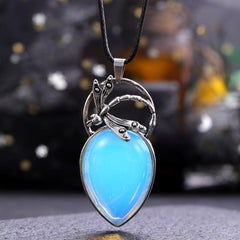 Dragonfly Droplet Necklace Healing Crystal DIY Jewelry