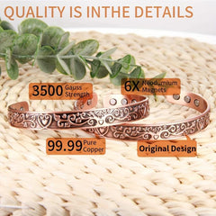 Copper Bracelet Women Magnetic Ultra Strength Magnets Gift