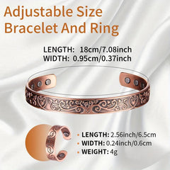 Copper Bracelet Women Magnetic Ultra Strength Magnets Gift