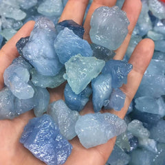 Aquamarine Raw Specimen Healing Crystal Reiki Stone Rough Mineral Home Decor