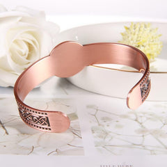 Men's Copper Magnetic Bracelet Wide Cuff Bangle