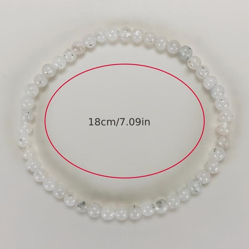 Mini 4mm Beaded Gemstone Bracelet Energy Crystal Jewelry