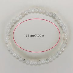 Mini 4mm Beaded Gemstone Bracelet Energy Crystal Jewelry