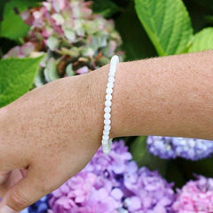 Mini 4mm Beaded Gemstone Bracelet Energy Crystal Jewelry