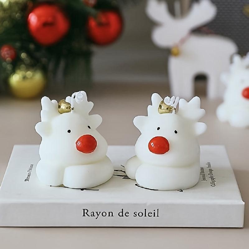 Christmas Deer Aromatherapy Candle 2.36 Inches Home Decoration